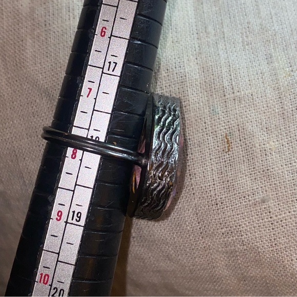 Gorgeous Pink Kunzite Handcrafted 925 Sterling Silver teardrop facet cut Ring - Picture 9 of 11